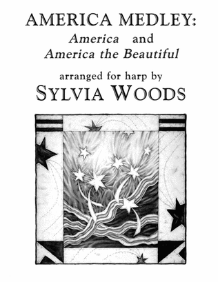Book cover for America Medley: "America" and "America the Beautiful"