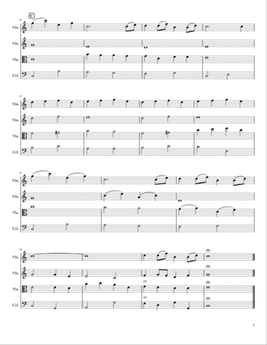 Still, Still, Still String Quartet scores gallery preview page 3