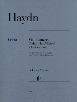 Book cover for Haydn - Concerto No 2 Hob 7A No 4 G Violn/Piano