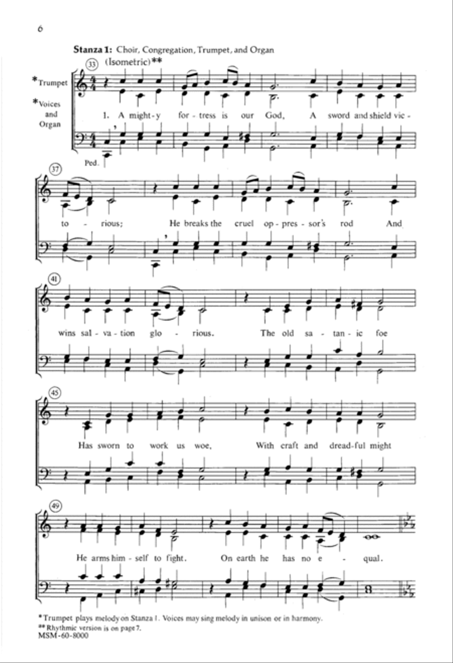 A Mighty Fortress A Mighty Fortress 3-Part scores gallery preview page 5