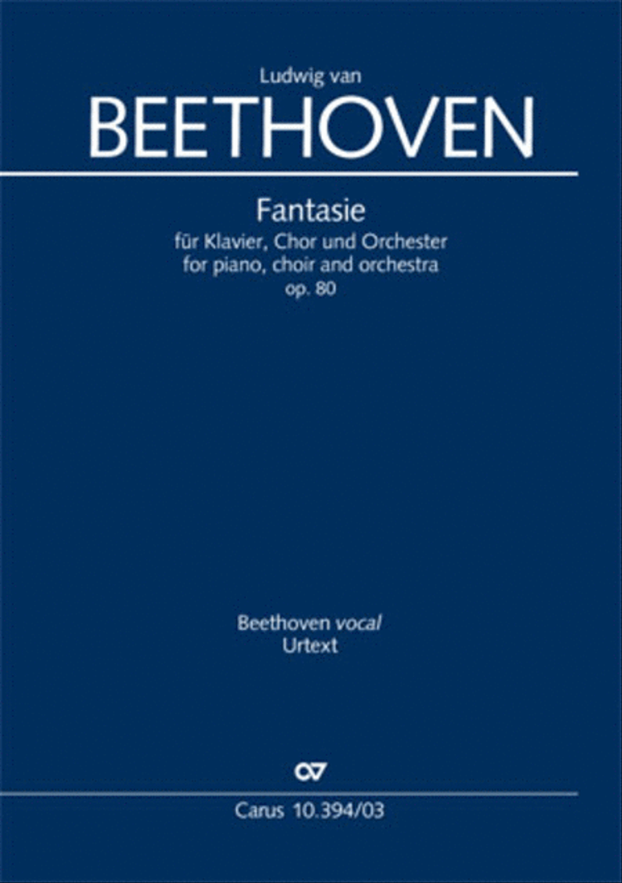 Fantasia for piano, choir and orchestra SSATB scores gallery preview page 1