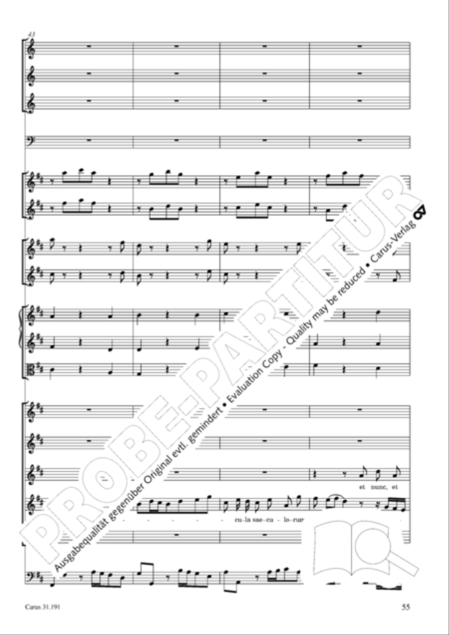 Gloria in excelsis Deo SSATB scores gallery preview page 55