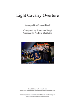 Book cover for Light Cavalry Overture arranged for Concert Band