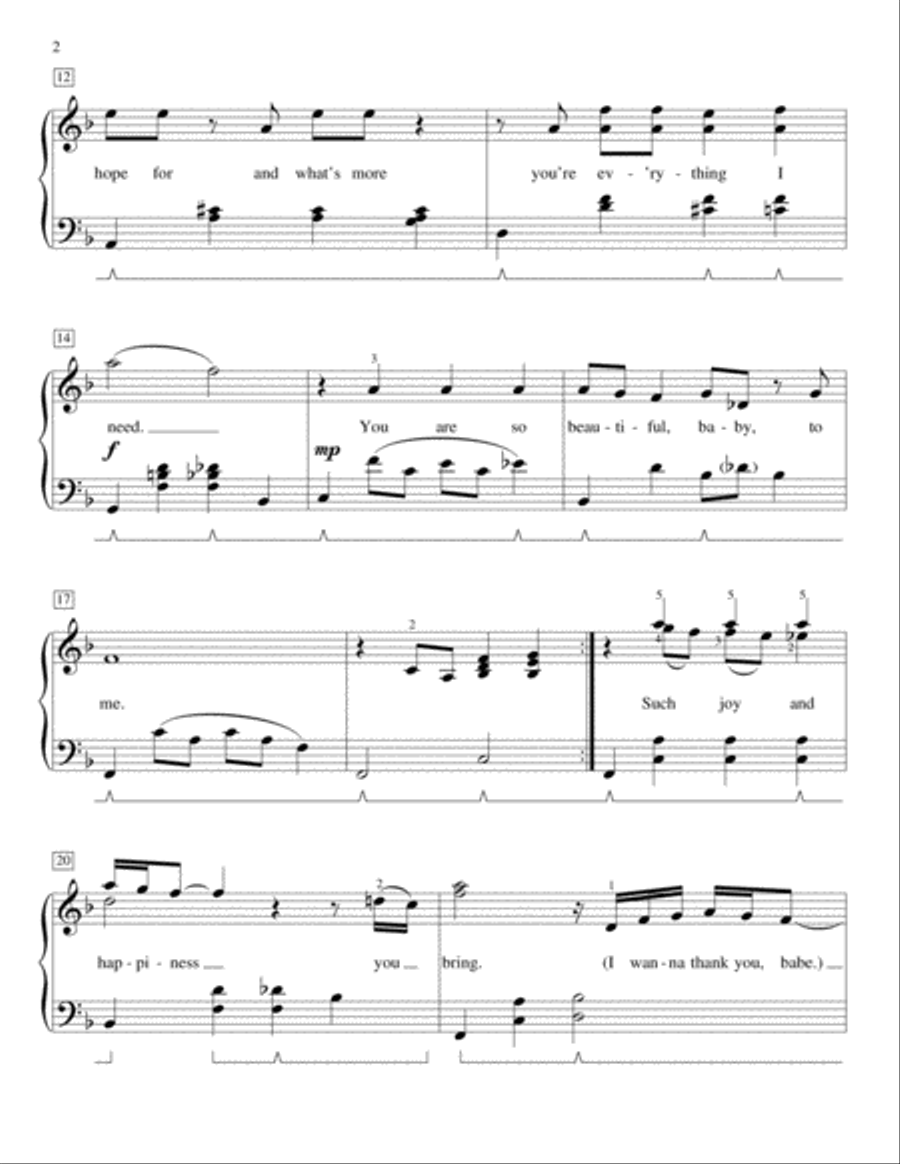 You Are So Beautiful Piano Method scores gallery preview page 2