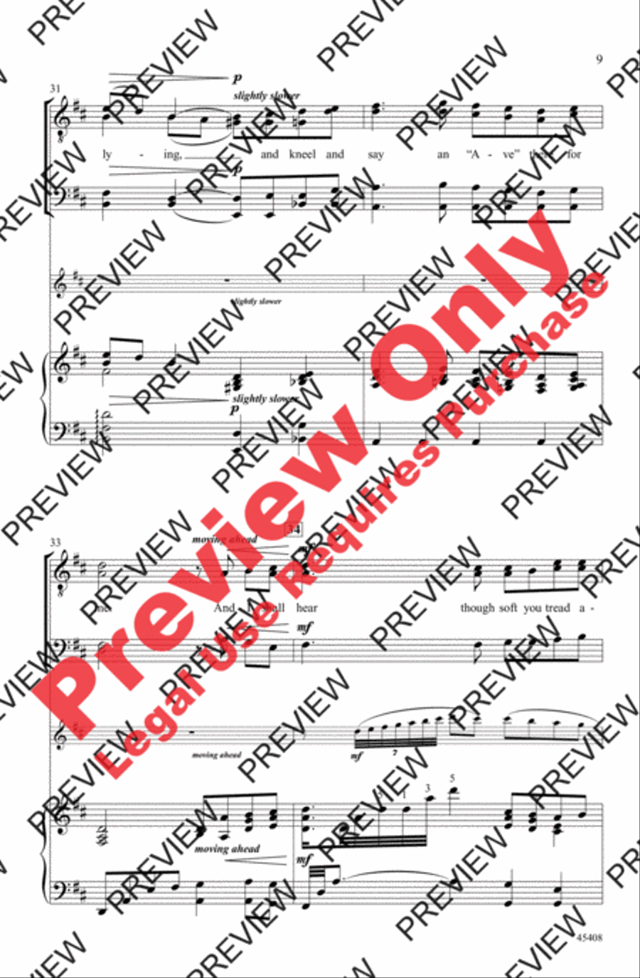 Danny Boy Danny Boy Men's Choir scores gallery preview page 9