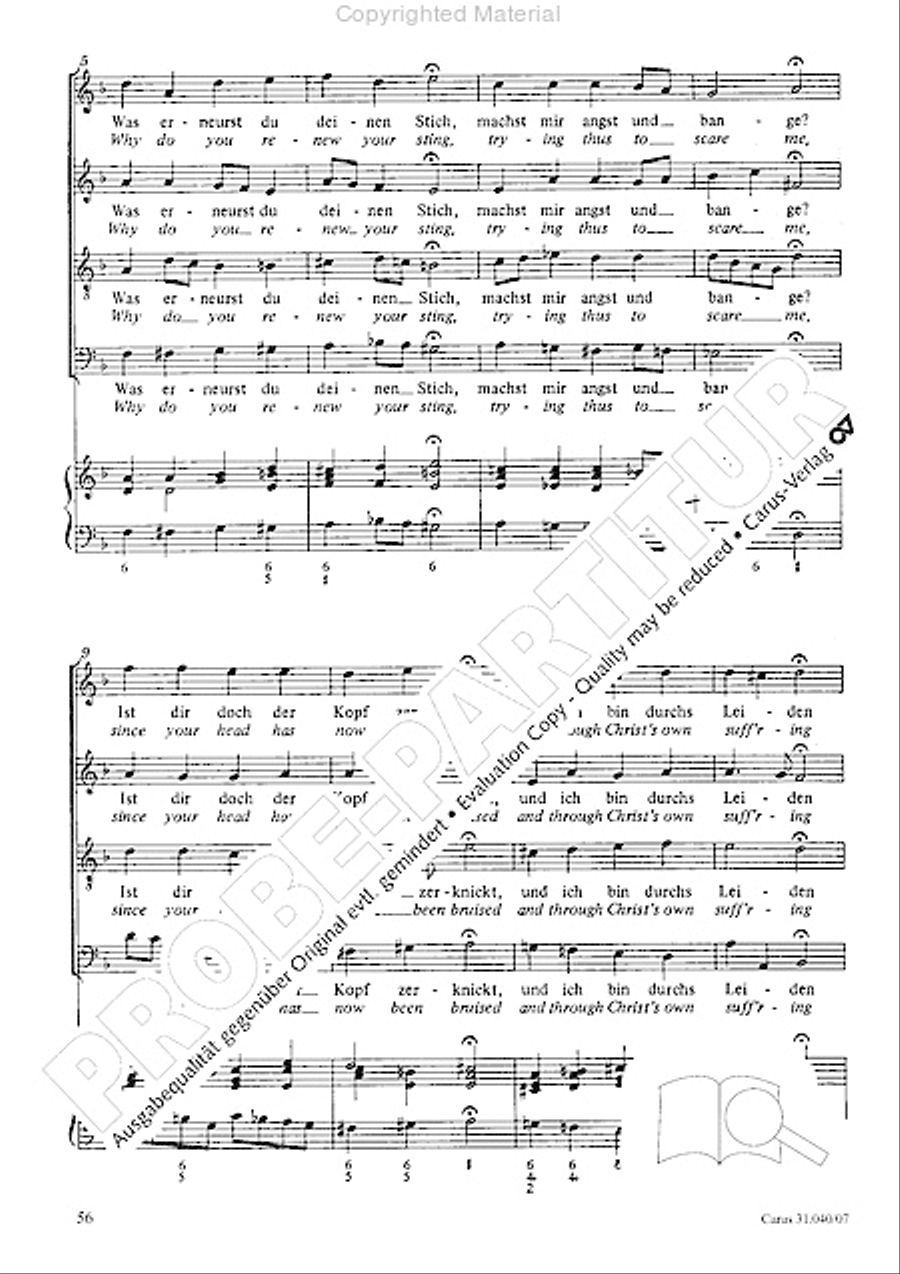 Christ was manifested for this purpose (Dazu ist erschienen der Sohn Gottes) ATB scores gallery preview page 58