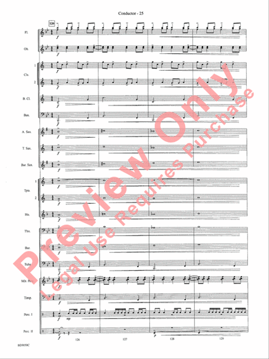 On the Rising Winds Concert Band scores gallery preview page 28