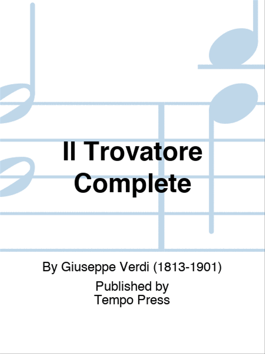 Il Trovatore Complete Choir scores gallery preview page 1