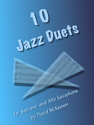 Book cover for 10 Jazz Duets for Soprano and Alto Saxophone