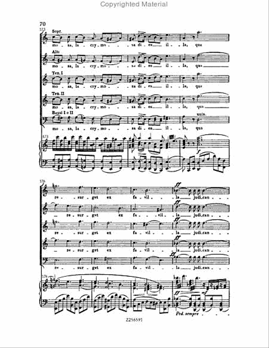 Grande Messe du Morts, H 75 Choir scores gallery preview page 70