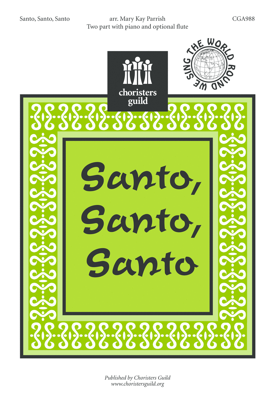 Santo, Santo, Santo (Two- part) SSA scores gallery preview page 1