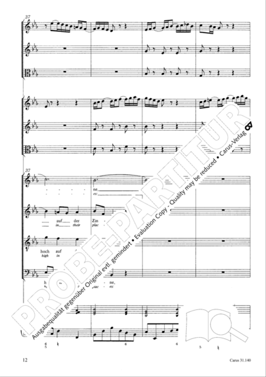 Wake, o wake and hear the voices STB scores gallery preview page 13
