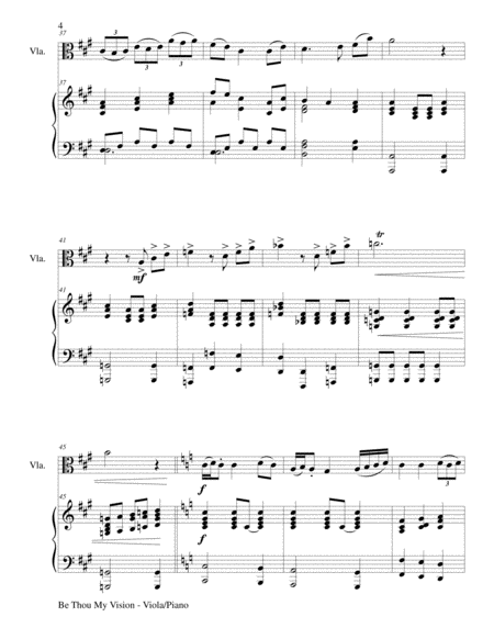 BE THOU MY VISION (Duet – Viola and Piano/Score and Parts) image number null