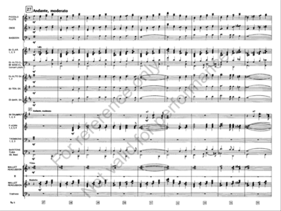 Were You There When They Crucified My Lord Concert Band scores gallery preview page 7