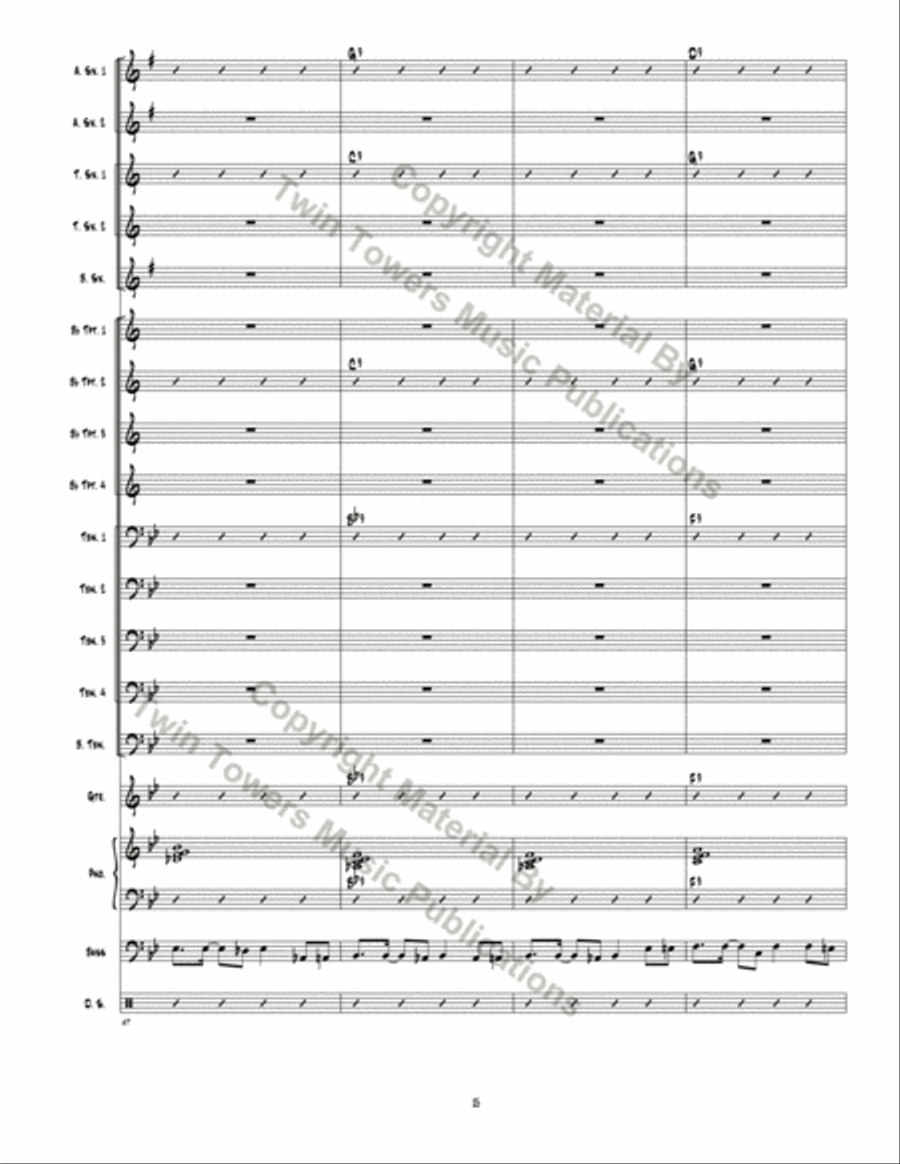 Daddy's House Party Jazz Ensemble scores gallery preview page 16