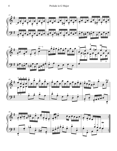 Prelude and Fugue in G Major, WTC Book 2, No. 15 (BWV 884)