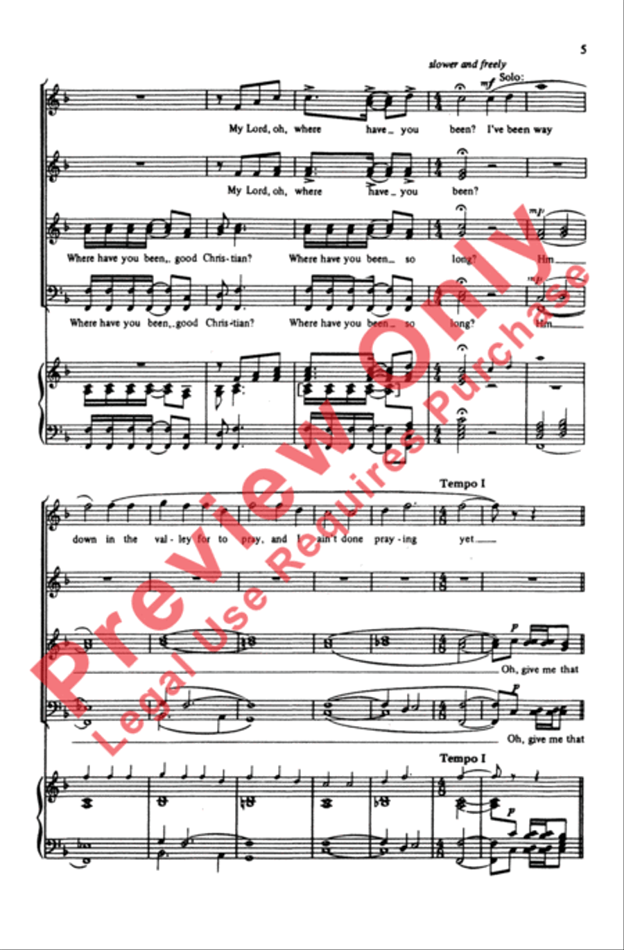 You Must Have That True Religion 4-Part scores gallery preview page 5