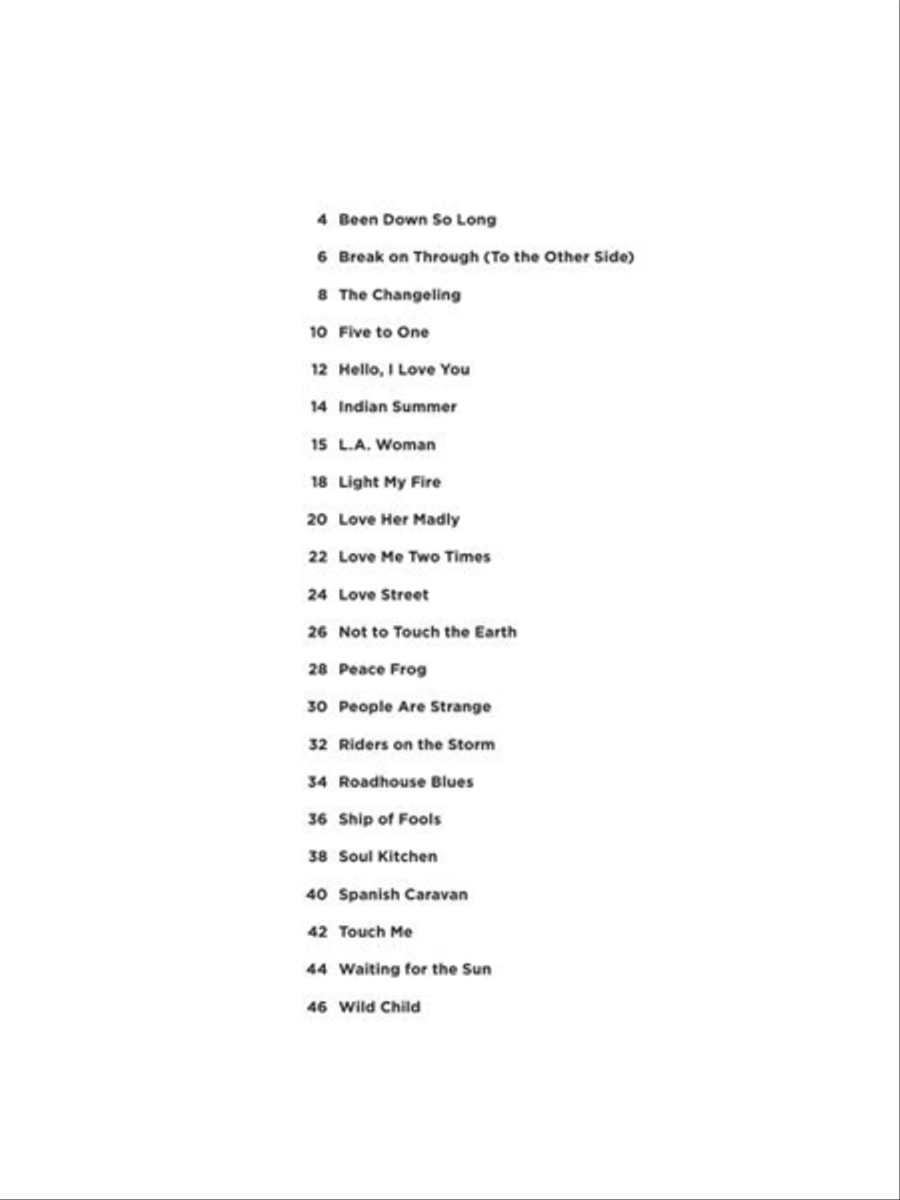 The Doors - Really Easy Guitar Series Electric Guitar scores gallery preview page 4