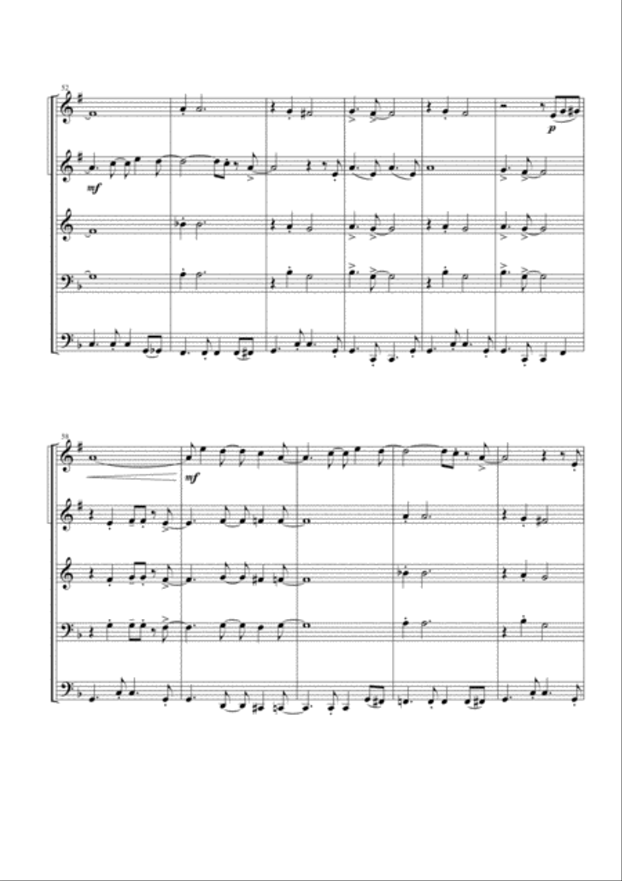 Mas Que Nada Brass Ensemble scores gallery preview page 6