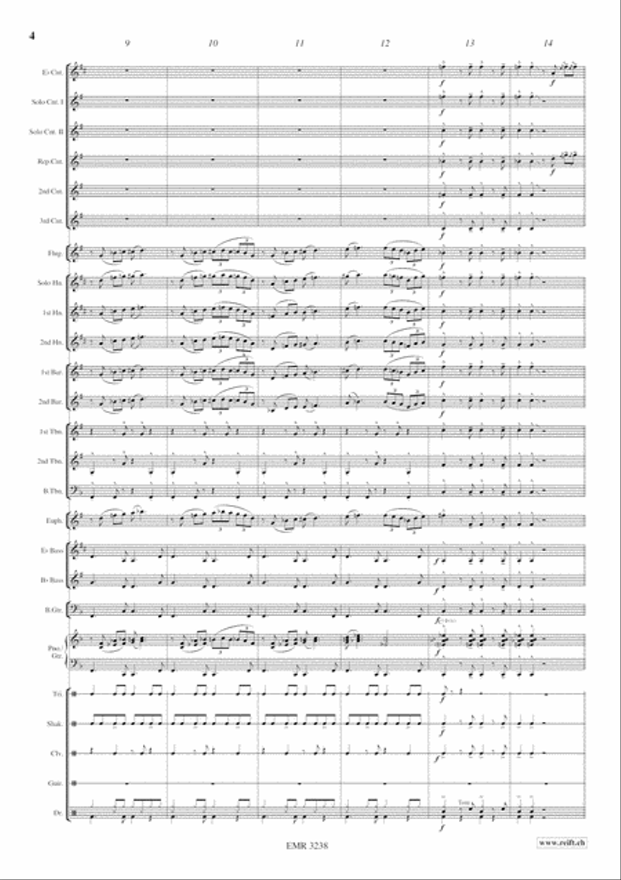 Austin's Theme Austin's Theme Brass Band scores gallery preview page 5