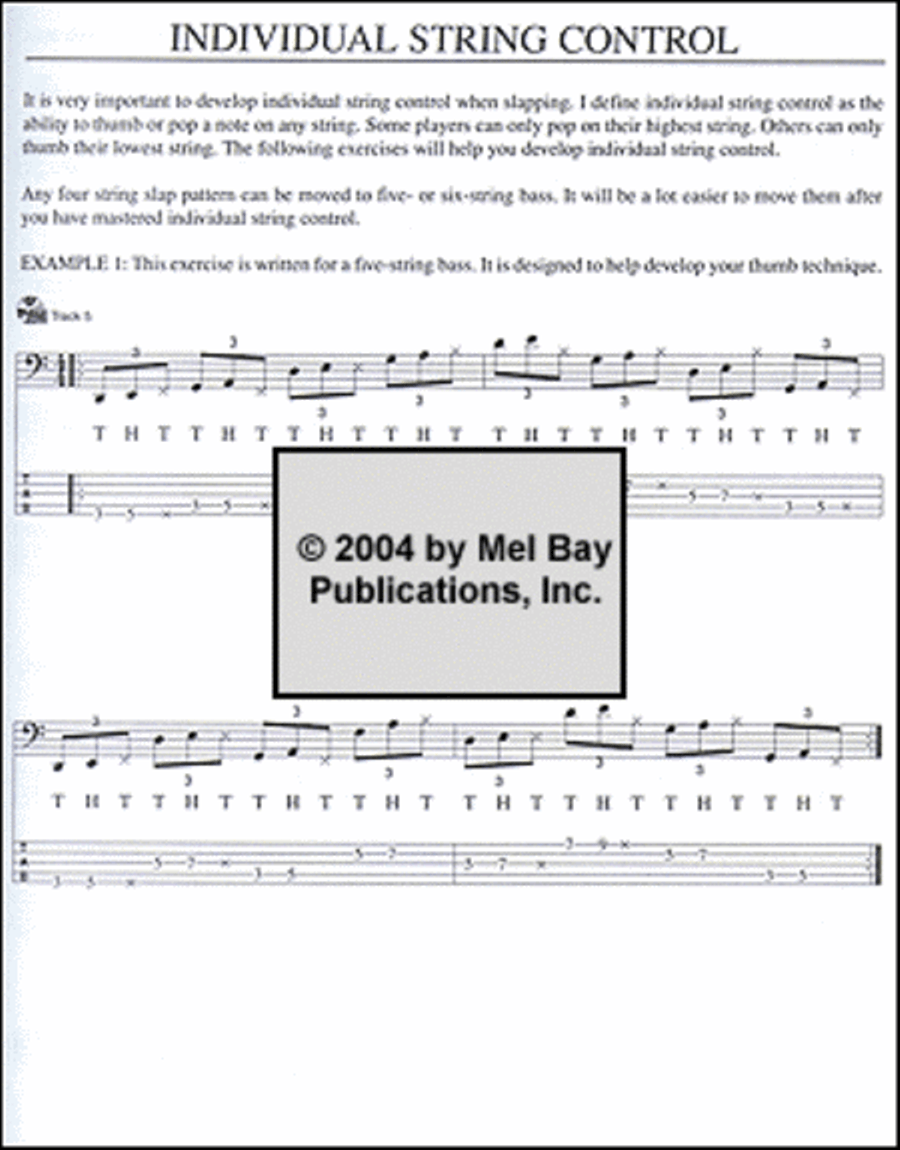 Slap Bass for Five & Six-String Bass Double Bass scores gallery preview page 4
