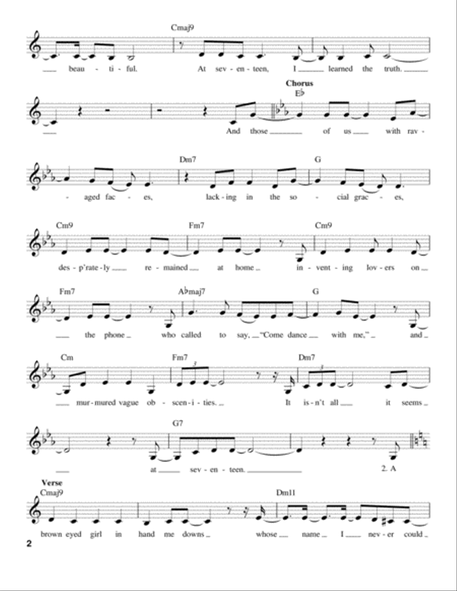 At Seventeen Voice scores gallery preview page 2