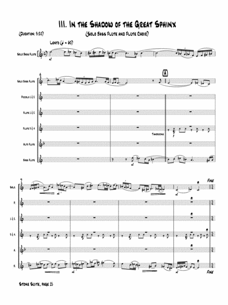 Stone Suite for Solo Flute and Flute Choir