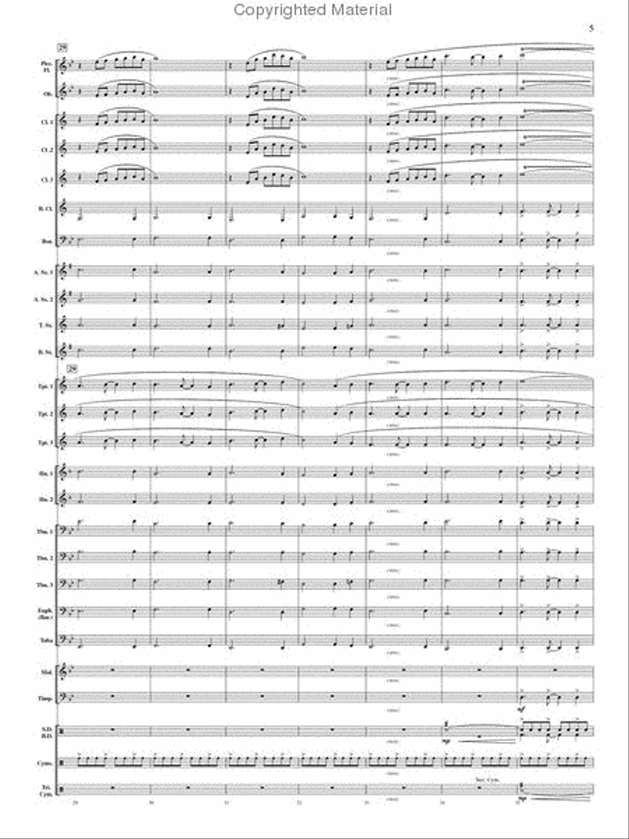 Ouverture Internationale Concert Band scores gallery preview page 6