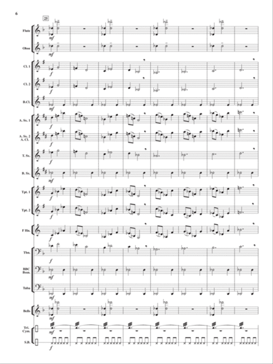 Snow Angels Concert Band scores gallery preview page 5