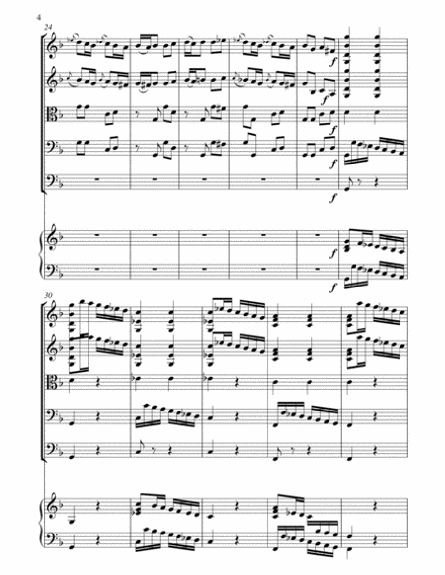 Vivaldi Concerto for String Orchestra in G minor RV 152 String Orchestra scores gallery preview page 4