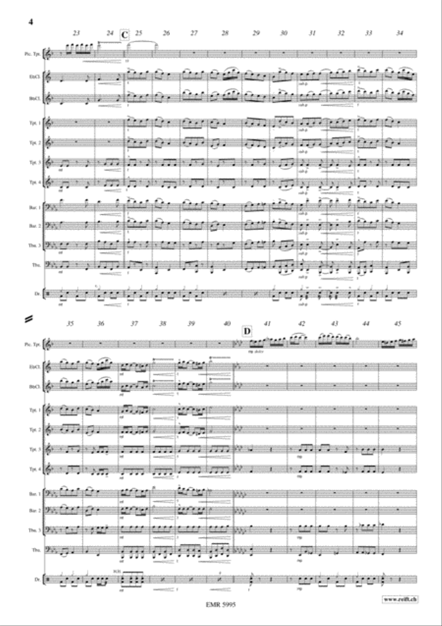 Trumpet Joker Piccolo Trumpet scores gallery preview page 5