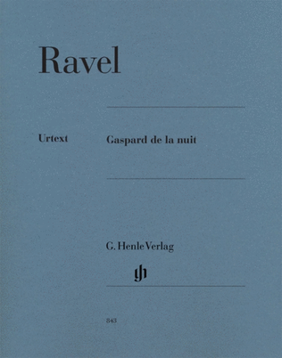 Book cover for Ravel - Gaspard De La Nuit Urtext