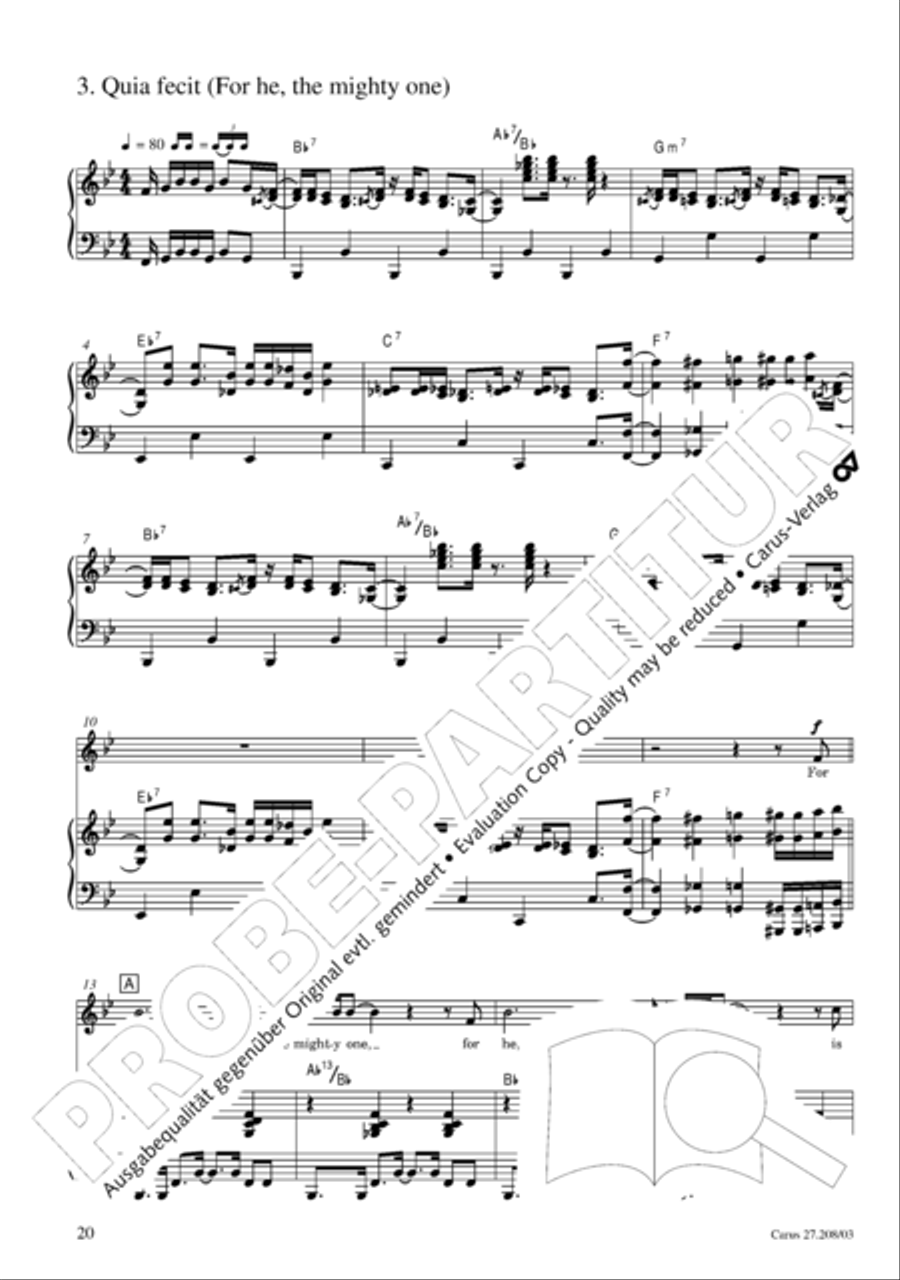 Magnificat 4-Part scores gallery preview page 21