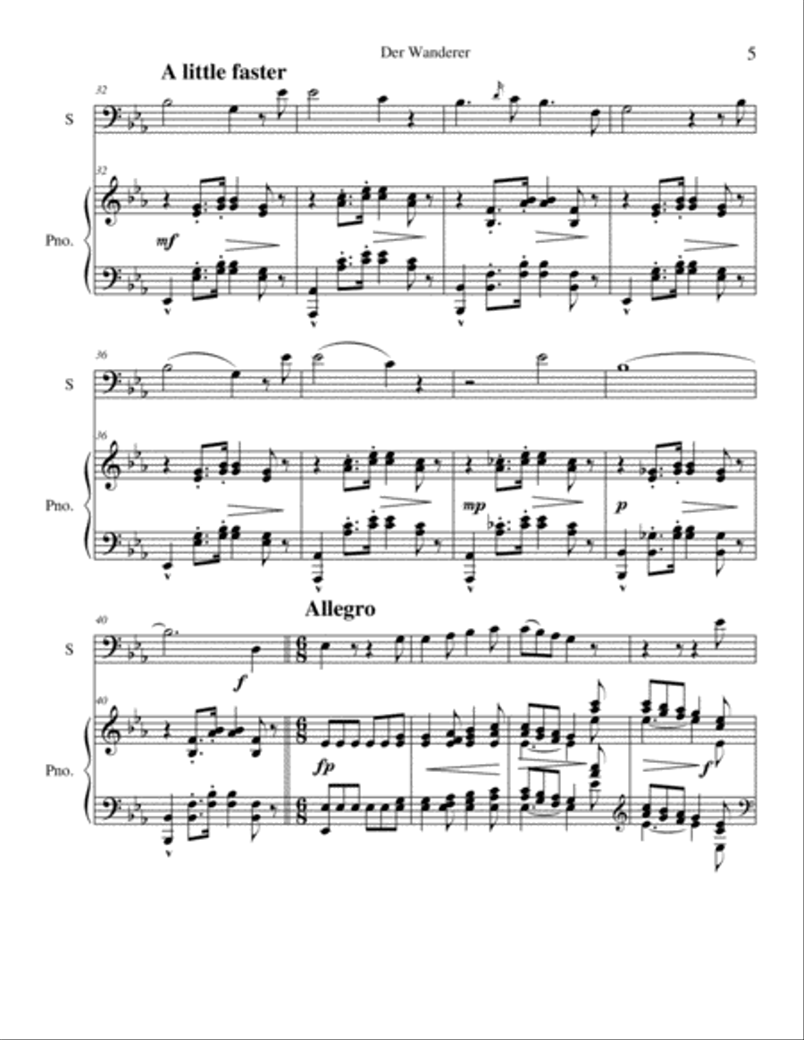 Der Wanderer Der Wanderer Bassoon scores gallery preview page 5