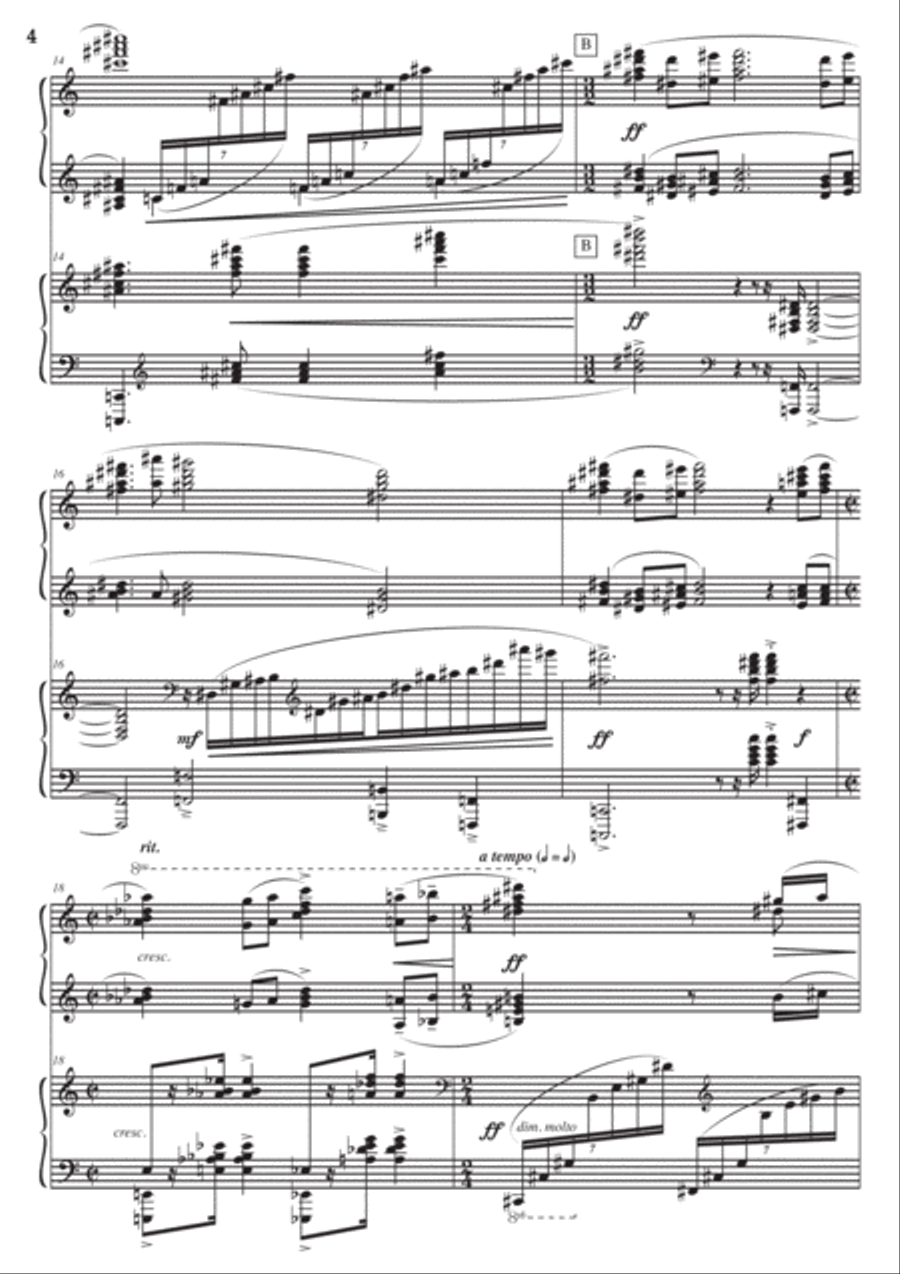 Fantasy for Two Pianos 2 Pianos, 4-Hands scores gallery preview page 4