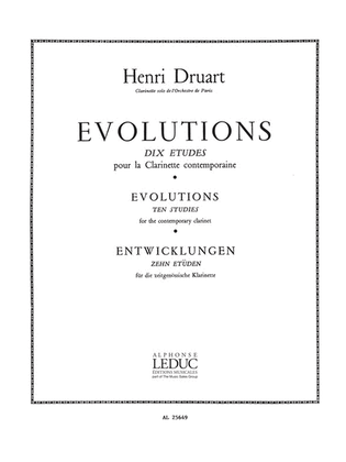 Book cover for Evolutions (clarinet Solo)