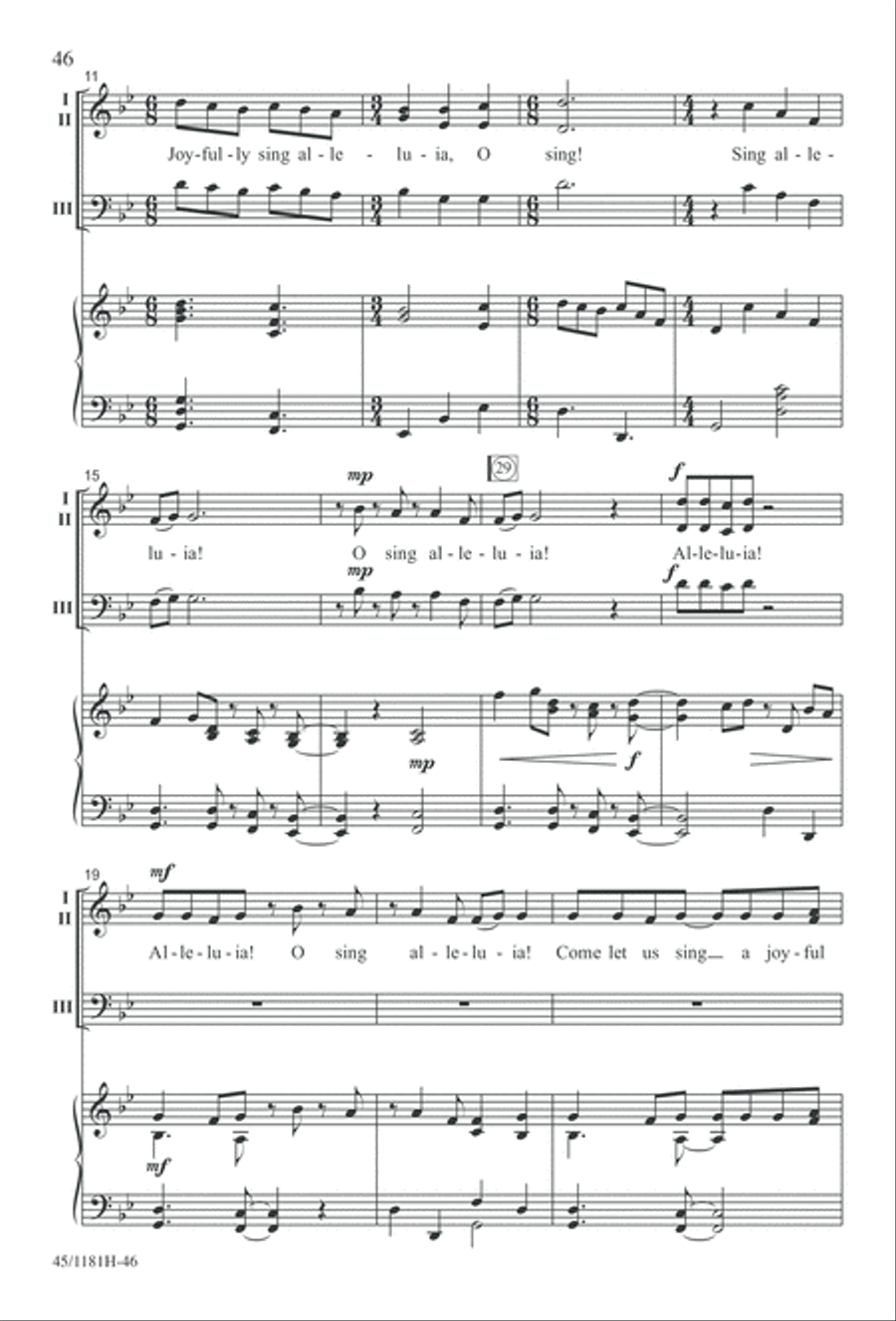 Contemporary Choral Classics 3-Part scores gallery preview page 46