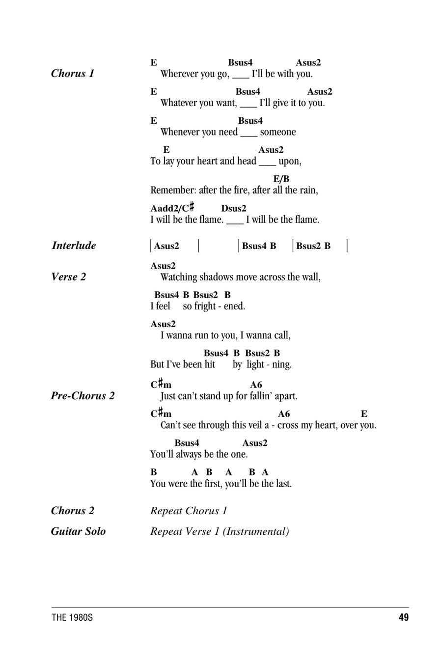 The Flame The Flame Acoustic Guitar scores gallery preview page 2