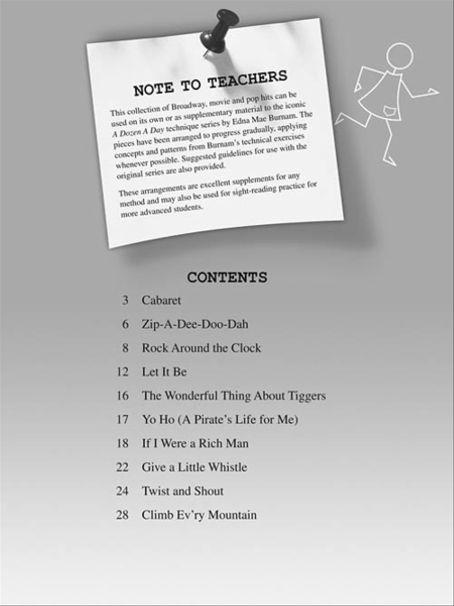 A Dozen a Day Songbook – Book 1 Piano Method scores gallery preview page 2