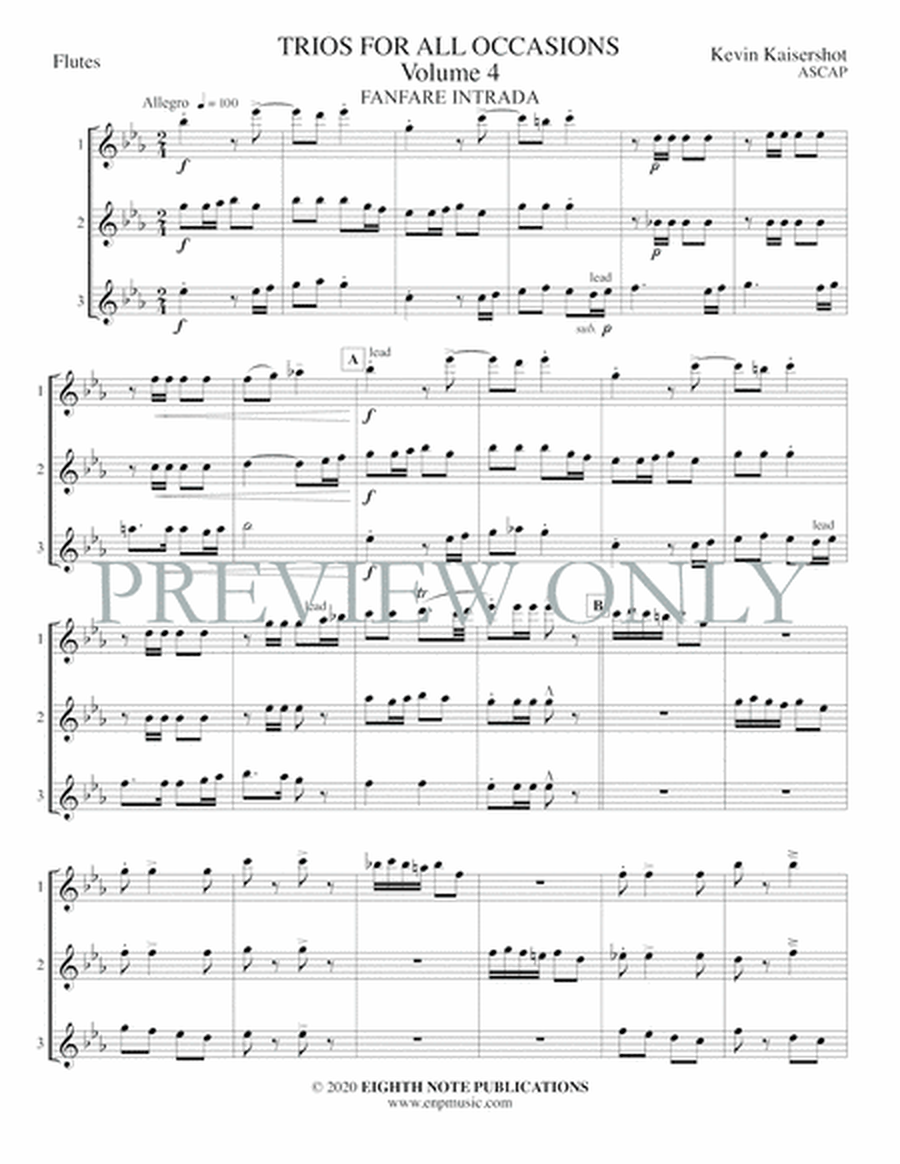 Trios for All Occasions, Volume 4 - 3 Flutes image number null
