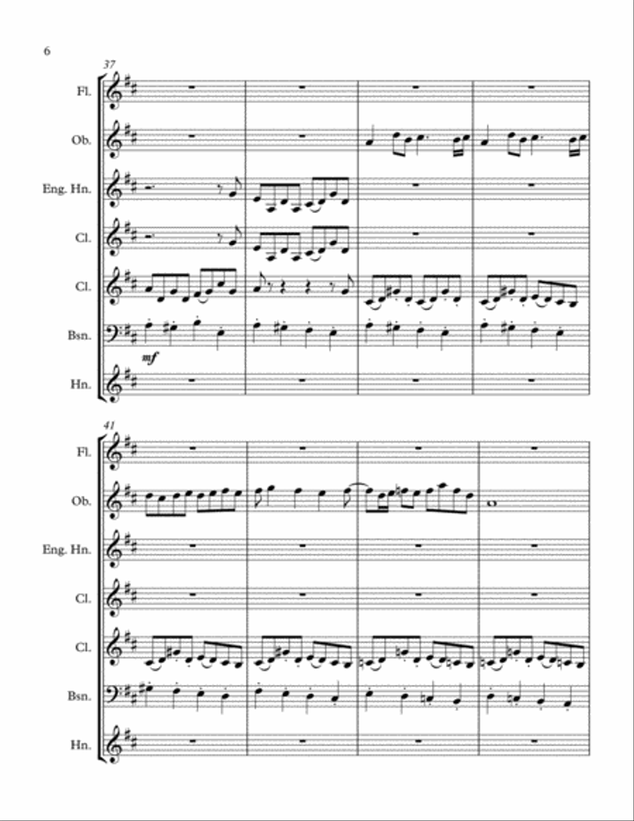As All Was Once Quiet Woodwind Quintet scores gallery preview page 6