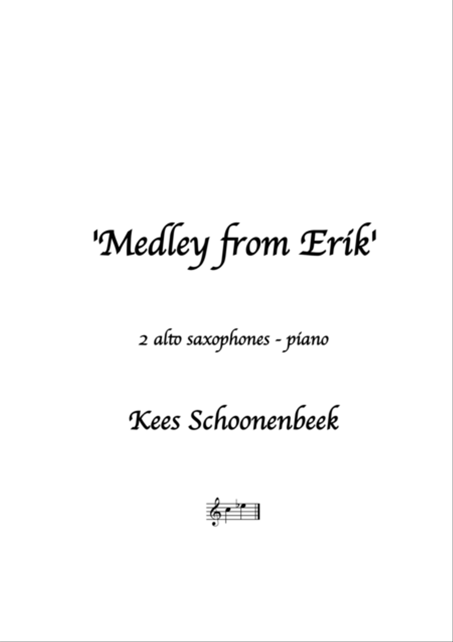 Medley from 'Erik' Woodwind Duet scores gallery preview page 1