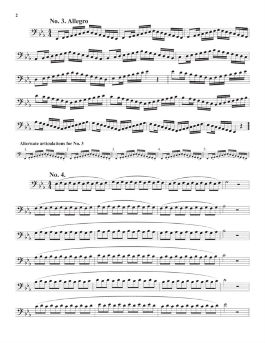 60 Etudes for High Tuba or Euphonium Euphonium scores gallery preview page 3