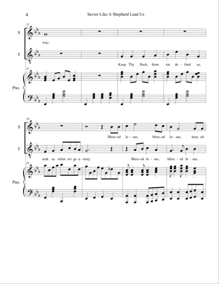 Savior, Like A Shepherd Lead Us SA scores gallery preview page 4