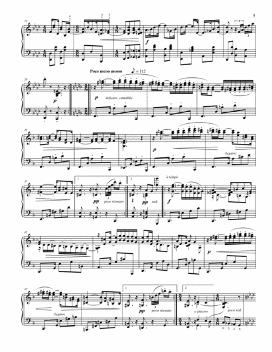 Nocturnes: Six Night Pieces for Piano Piano Solo scores gallery preview page 5