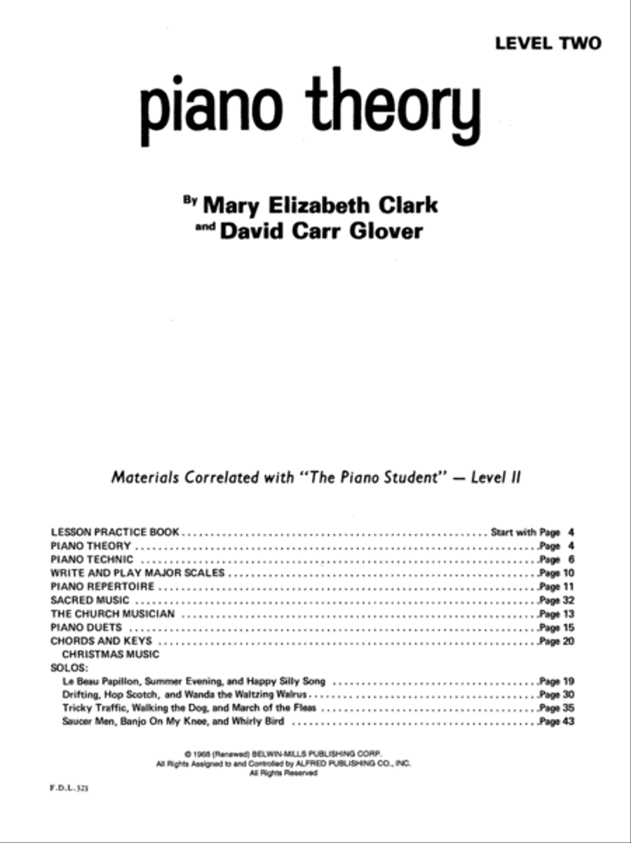 Piano Theory Piano Theory Piano Method scores gallery preview page 2
