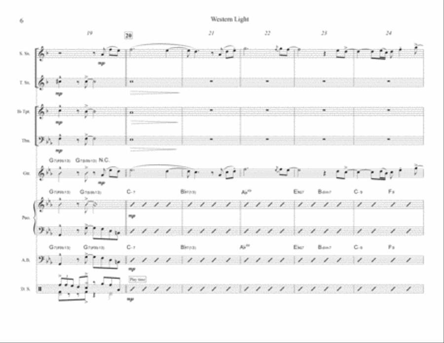 Western Light Jazz Ensemble scores gallery preview page 6