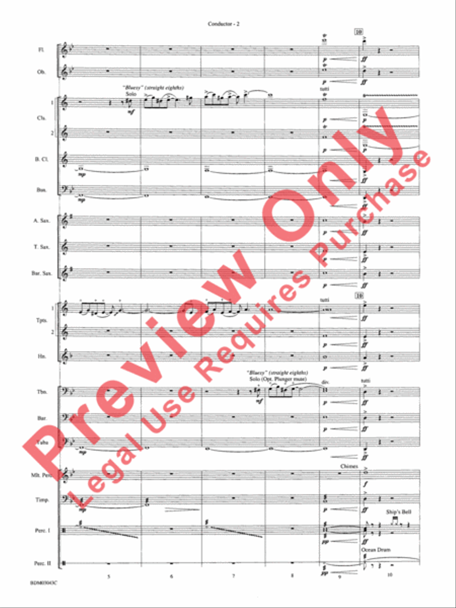 The Great Steamboat Race The Great Steamboat Race Concert Band scores gallery preview page 5