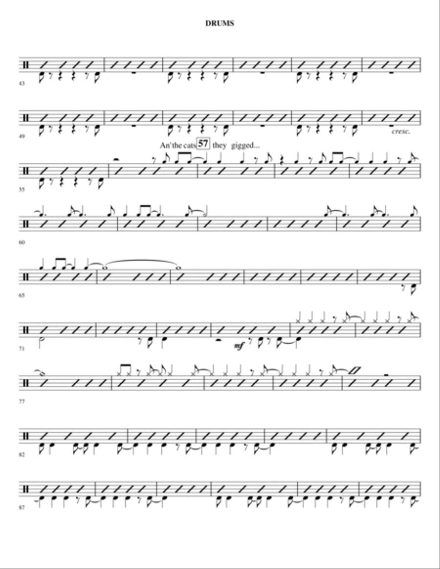 Birdland - Drums Birdland - Drums Choir scores gallery preview page 2