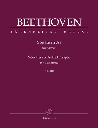 Book cover for Sonata for Pianoforte in A-flat major, op. 110